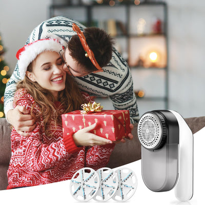 maxtachi Fusselrasierer Elektrisch Aufladbar, Fusselentferner Entfussler für Kleidung mit 3 Geschwindigkeiten, 6-Klingen-Kopf Flusenentferner für Alle Stoffe, LED-Anzeige Wollrasierer Lint Remover