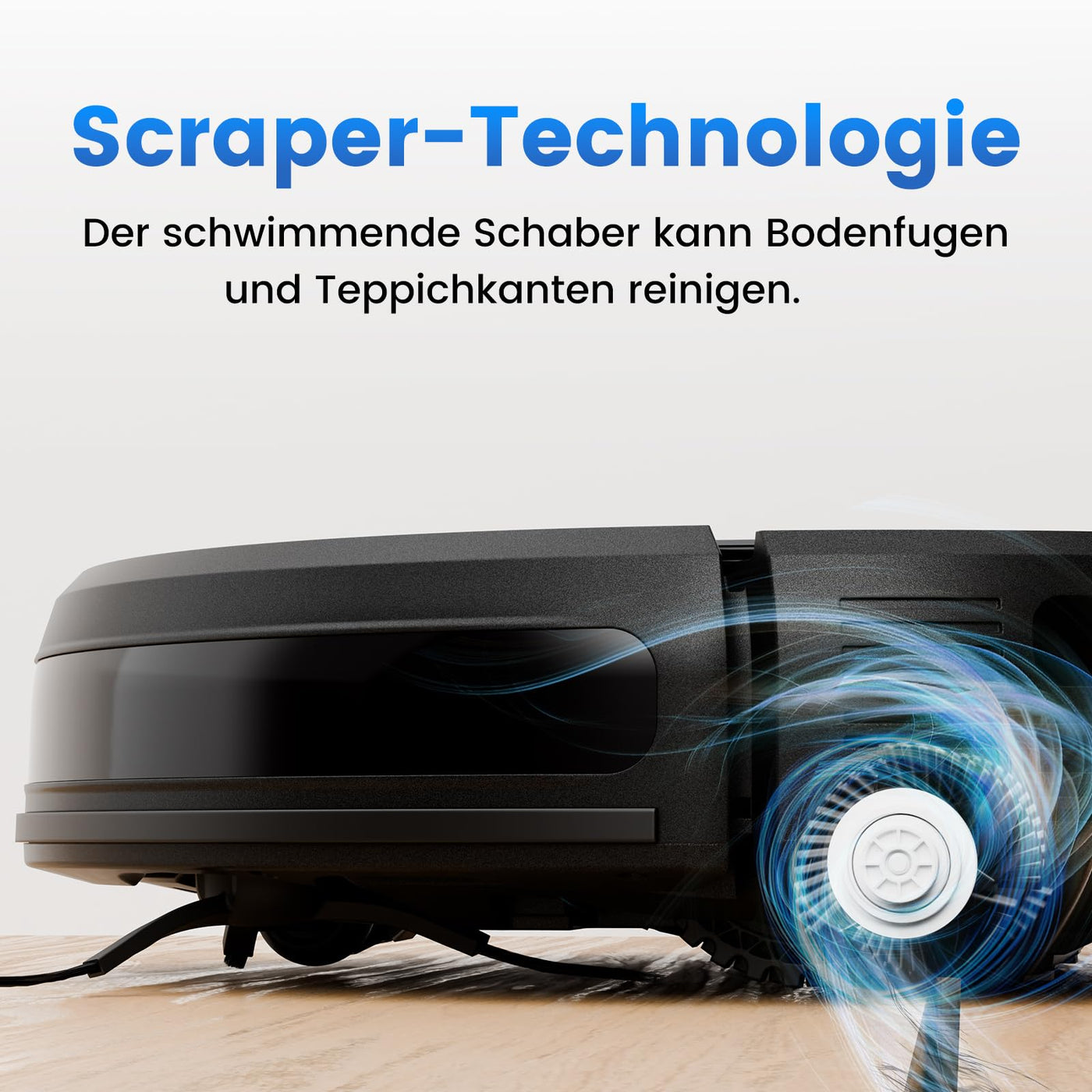 AIRROBO Saugroboter mit Wischfunktion, P30 Staubsauger Roboter, 3000Pa Saugkraft, 3 in 1 Roboterstaubsauger für Tierhaare, Teppich, Hartböden, Wischroboter mit Fernbedienung, 120Min Laufzeit