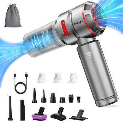 Akku Handstaubsauger Mini Staubsauger Auto: USB Handheld Vacuum Cleaner 16000Pa Power - 6000mAh Akkusauger mit 3 HEPA Filter - Kabellos Handsauger Akkustaubsauger für Matratzen Car Tierhaare Haustiere