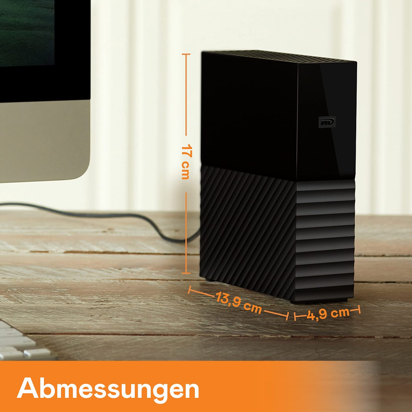 WD My Book 8 TB USB 3.0 Desktop-Festplatte mit Passwortschutz (Desktop-Speicher, Sicherungssoftware, Hardwareverschlüsselung, SuperSpeed USB)