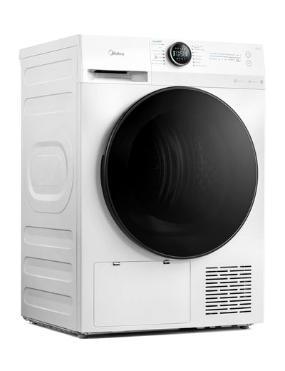 Midea MD20EH100WB-A3 Wärmepumpentrockner/ 10 kg/EEK A+++ / UV Hygience/Knitterschutz/Sanfte Pflege/Auto Dry/Wollpflege/Auffrischen/Fernsteuerung/Startzeitvorwahl/Weiß