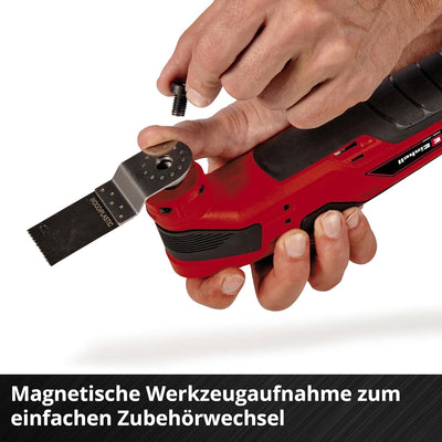 Einhell Akku-Multifunktionswerkzeug TC-MG 18 Li-Solo Power X-Change (Li-Ionen, 18 V, magnetische Werkzeugaufnahme, Drehzahl-Elektronik, inkl. Zubehör, ohne Akku und Ladegerät)