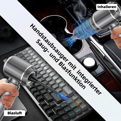 NVKHG Handstaubsauger, Handstaubsauger Akku, 18000Pa Autostaubsauger mit Bürstenloser Motor, 3-Gang Mini Staubsauger, Auto Kabellos Staubsauger für Büro Genutzt, Haus, Küche, Tierhaare