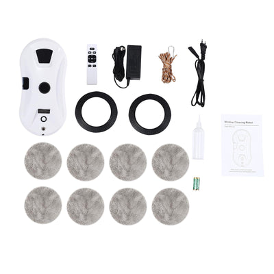 Kanbihao Fensterputzroboter Elektrisch, Automatischer Fensterreiniger Roboter Mit Fernsteuerung Und 10 Reinigungspads, Intelligente Fensterroboter Zum Reinigen Gerahmtem Glas, Weiß