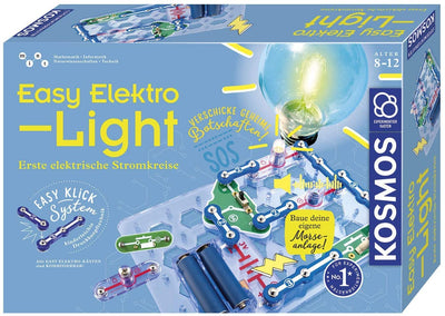 KOSMOS 620530 Easy Elektro - Light. Erste elektrische Stromkreise erstellen. Spielerisch die Elektrizität entdecken. Experimentierkasten zu Elektrotechnik für Kinder ab 8-12 Jahre
