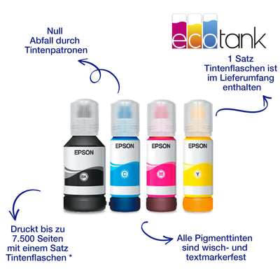 EcoTank ET-5855 DIN-A4-Multifunktions-Wi-Fi-Tintentankdrucker mit Fax