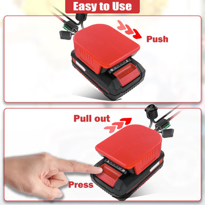 2 Packungen Power Wheel Adapter für EINhell 18V Akku Power Wheels Akku Konverter mit Sicherungen & Drahtklemmen, 14AWG Draht, Stromanschluss für DIY Rc Auto Spielzeug, Robotik und Rc Truck