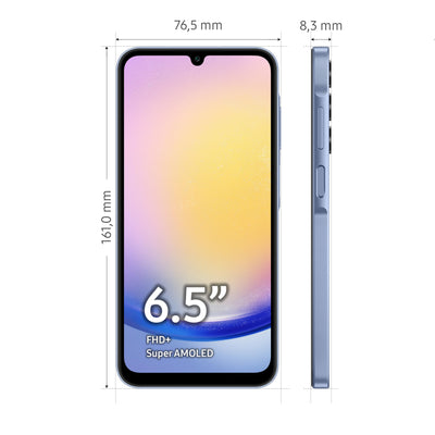 Samsung Galaxy A25 5G Smartphone, Simlockfrei ohne Vertrag, Android-Handy, 128 GB, Schnellladefunktion, 50-MP-Kamera, Blue, 30 Monate Herstellergarantie [Exklusiv auf Amazon] [Deutsche Version]