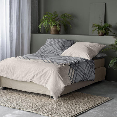 Irisette Edel-Feinbiber Bettwäsche Koala grau 8529 1 Bettbezug 135 x 200 cm + 1 Kissenbezug 80 x 80 cm