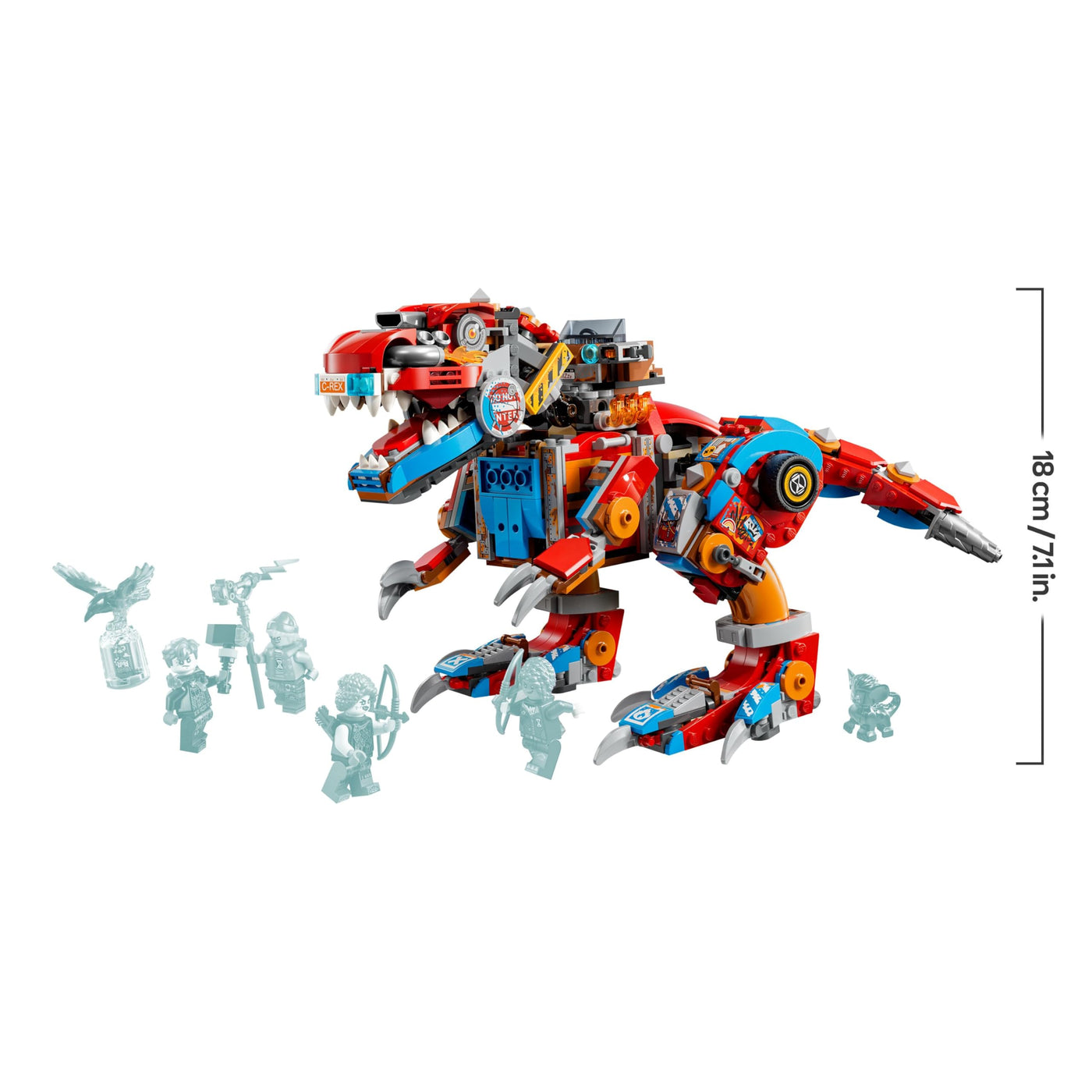 LEGO DREAMZzz 2-in-1 Coopers Dino-Mech C-Rex, Spielzeug-Pterodaktylus, T.Rex-Actionfigur für Jungen und Mädchen, kreatives Spielzeug, Abenteuer-Set, Geschenk für Kinder ab 9 Jahren 71484
