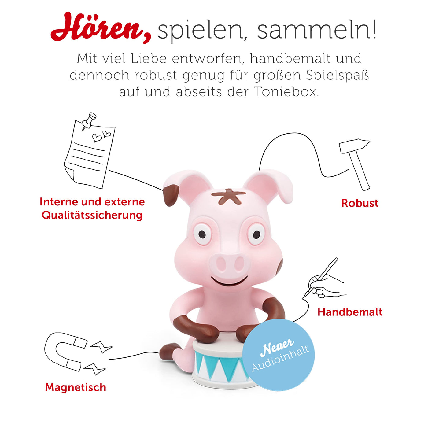 tonies Hörfiguren für Toniebox, Lieblings-Kinderlieder – Tierlieder, Kinderlieder ab 3 Jahren, Spielzeit ca. 53 Minuten