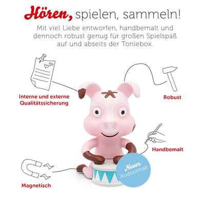 tonies Hörfiguren für Toniebox, Lieblings-Kinderlieder – Tierlieder, Kinderlieder ab 3 Jahren, Spielzeit ca. 53 Minuten