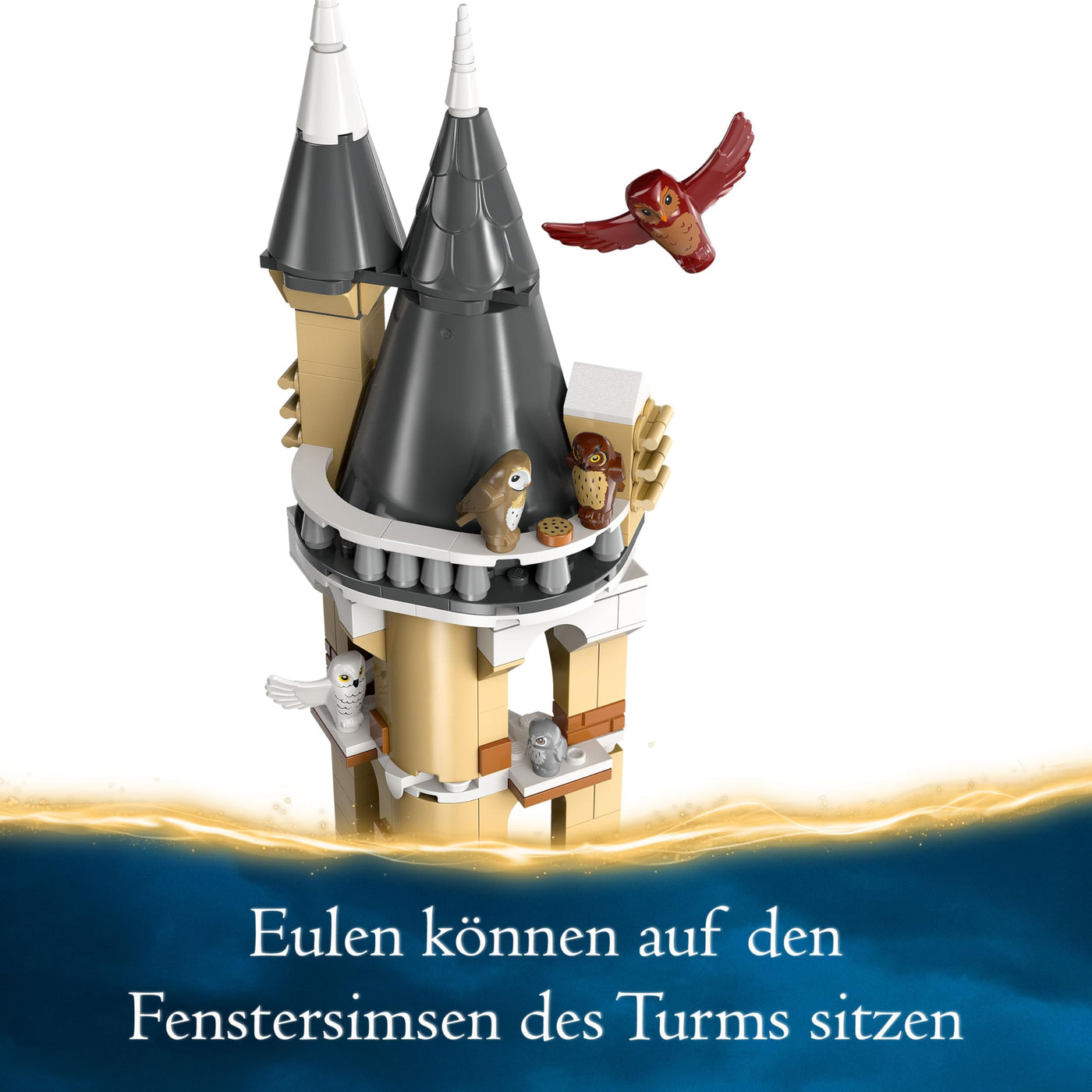 LEGO Harry Potter Eulerei auf Schloss Hogwarts, Abenteuer-Set mit Spielzeug-Tieren und 3 Mini-Figuren, Spielzeug zum Film für Kinder, Geschenk für Mädchen, Jungen und alle Fans ab 8 Jahren 76430
