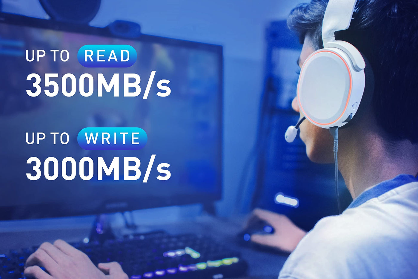 Lexar NM620 2TB SSD, M.2 2280 PCIe Gen3x4 NVMe 1.4 Interne SSD, Bis zu 3500MB/s Lesen, 3000MB/s Schreiben, 3D NAND Flash Interne Solid-State-Laufwerk für PC-Enthusiasten und Gamer (LNM620X002T-RNNNG)