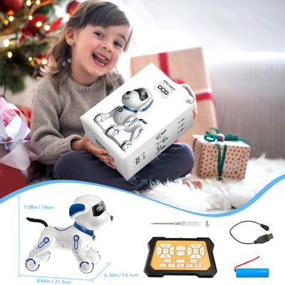 Britik Spielzeug für 8+ Jahre Mädchen Junge: Roboter Hund Ferngesteuert Spielzeug ab 8 9 10 11 12 Jahre Kinder Geburtstag Geschenkideen für Mädchen Junge Roboterhund Haustier Robot Kinderspielzeug