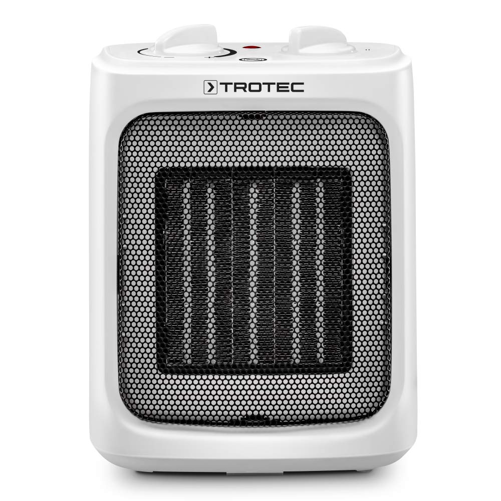 TROTEC Keramik Heizlüfter TFC 16 E – Heizleistung 1200 W / 2000 W – Elektroheizung mit Thermostat, Raumgröße 24 m² bis 60 m³