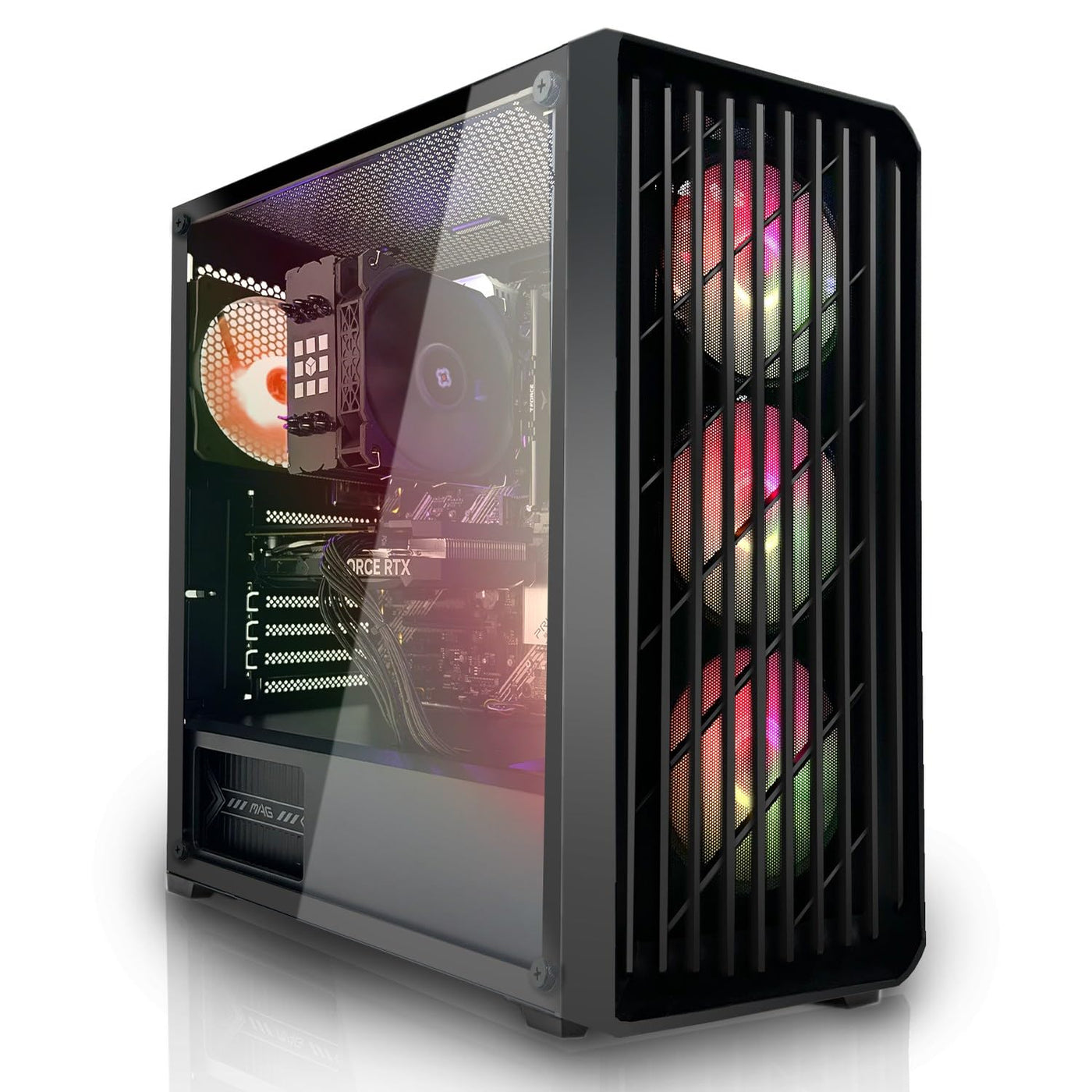 SYSTEMTREFF Gaming PC AMD Ryzen 5 5600 6x4.4GHz | Nvidia GeForce RTX 4060 8GB DX12 | 1TB M.2 NVMe | 32GB DDR4 RAM | WLAN Desktop Computer Rechner für Gamer, Zocker & Streamer
