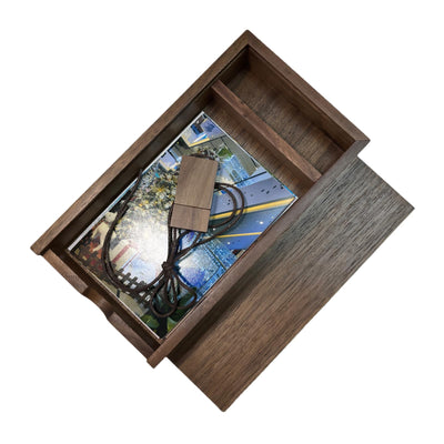 UFARID USB3.0 Flash-Laufwerk Pendrive Memory Stick USB Stick Speicherstick Data Datenspeicher Mit Holz Fotoalbum Fotobox Hochzeitsgeschenke (16GB)