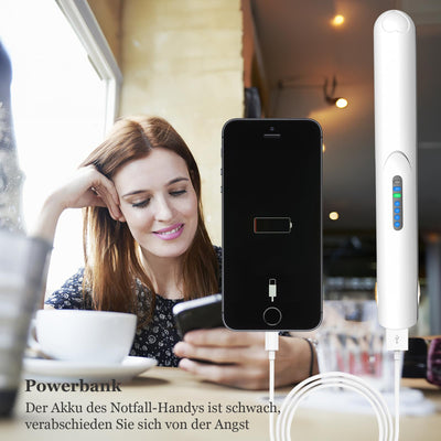 LOUIKAY Kabelloser Haarglätter 2 in 1 Lockenwickler, Mini Glätteisen Wiederaufladbares USB Glätteisen, Negative Ionen Mini Reiseglätter mit 3 Temperaturen 160/180/200℃ für kurzes & langes Haar (Weiß)