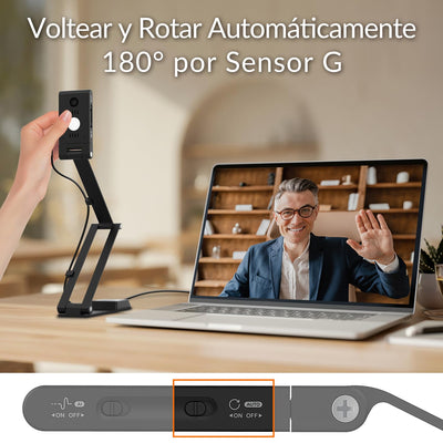 Innex DC500, Tragbare 13MP 4K USB Dokumentenkamera und Webcam, Rauschunterdrückungsmikrofon, Dualer Autofokus, Auto-Flip, Unterstützt Win/Mac/Chromebook, Für Fernunterricht und -lehre