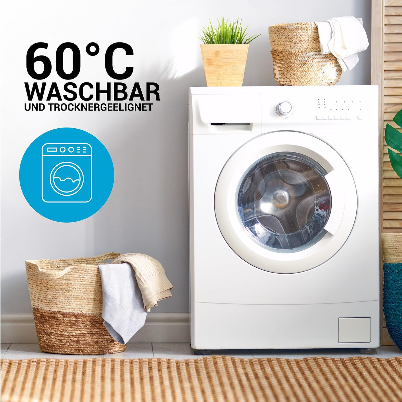 MALIKA Bettwäsche 135x200 Baumwolle, 2-teiliges Set, Streifenmuster, Wende Bettbezug 135 x 200 cm, Kissenbezug 80x80 cm, Renforcé, atmungsaktiv, maschinenwaschbar, Grau