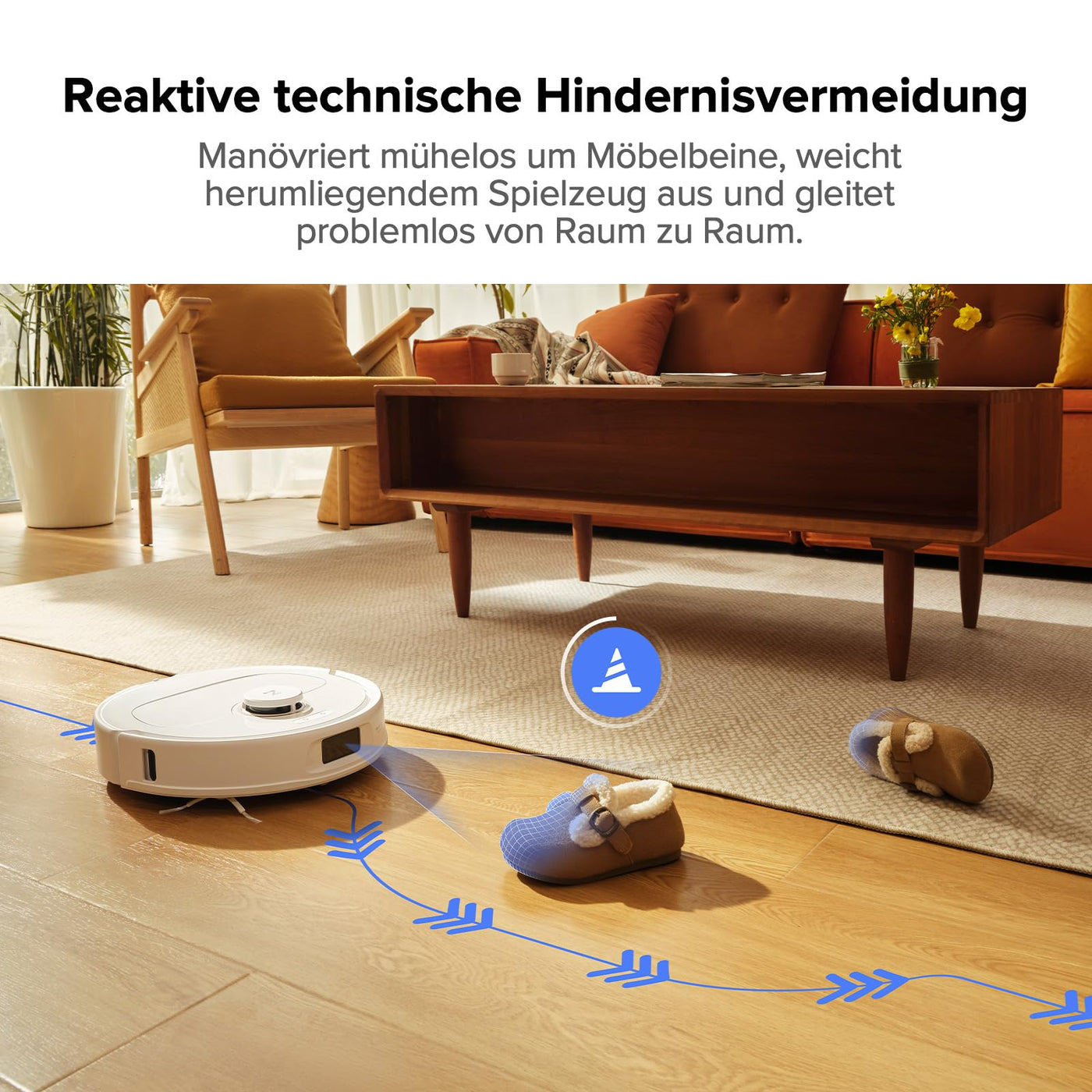 roborock Qrevo Pro Set Saugroboter mit Wischfunktion&Hebarem Wischmopp, 7000Pa, FlexiArm Design™ Kantenreinigung, 60 °C Heißwasser-Moppwäsche, zusätzlich 2 Wischmops, Roboterstaubsauger-Set(Weiß)
