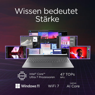 Lenovo Yoga 7i 2-in-1 Laptop | Copilot+ PC | 16" 2.8K WUXGA OLED | Intel Core Ultra 7 | 32GB RAM | 1TB SSD | Intel Arc Grafik | Win11 | QWERTZ | inkl. Yoga Pen | 3 Jahre Garantie Exklusiv bei Amazon