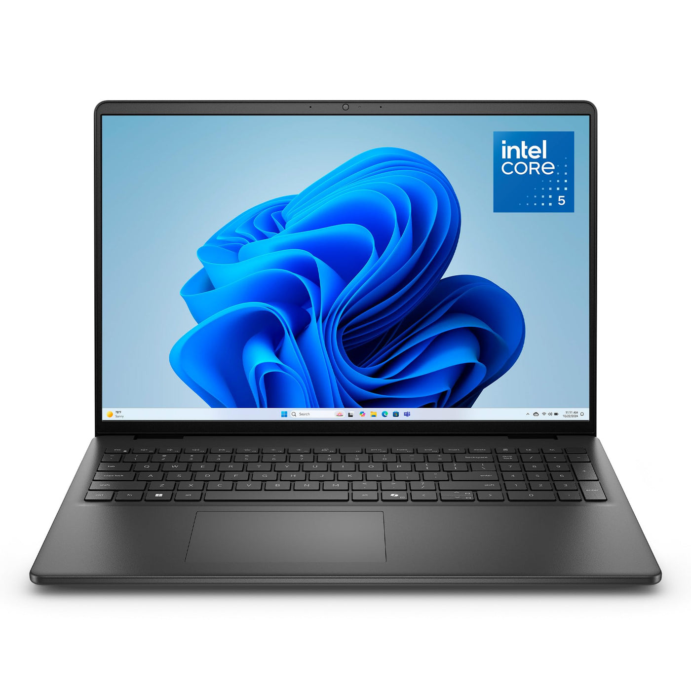 Dell 16 Laptop DC16250 – 16" FHD+ 16:10 (1920x1200), Intel Core 5 Series 1 Prozessor, Intel UHD Grafik, 16GB DDR5 RAM, 512GB SSD, Windows 11 Home, QWERTZ Tastatur, Fingerabdrucksensor – Schwarz