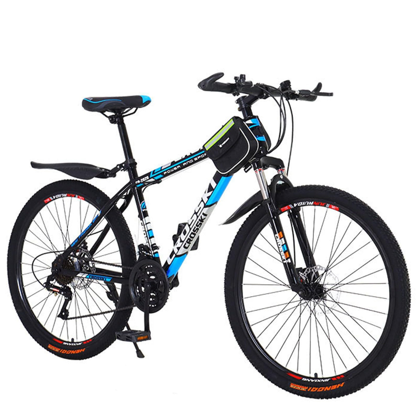 Wmmner Mountainbike 26 Zoll Carbonstahl Scheibenbremse Speed Mountainbike Schüler Männer Und Frauen Fahrrad Fahrrad Höhenverstellbar/B/26 Zoll 21-Gang
