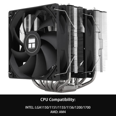 Thermalright Peerless Assassin 120 SE CPU Luftkühler, 6 Heat Pipes Kühler, Dual 120mm TL-C12C PWM Lüfter,Aluminium Kühlkörper Abdeckung,AGHP Technologie, für AMD AM4/AM5 Intel 1700/1150/1151/1200