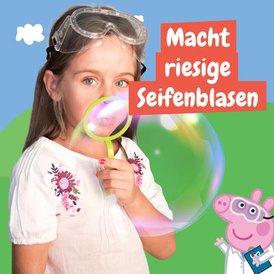 Science4you Mein Erster Experimentierkasten mit Peppa Wutz - Wissenschaftskit Peppa Wutz Spielzeug, 26 Experimenten: Seifenblasen, Fingerfarben herstellen, Lernspielzeug für Kinder ab 4 5 6 7+ Jahren