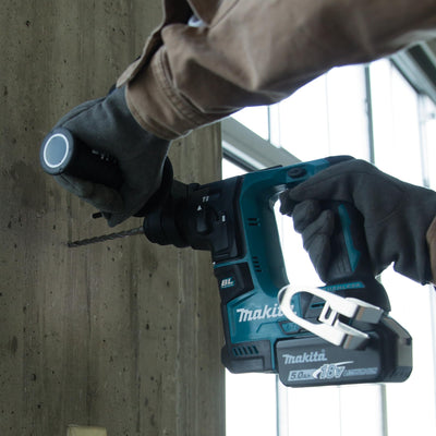 Makita DHR171RAJ Akku-Bohrhammer für SDS-PLUS 18 V / 2,0 Ah, 2 Akkus + Ladegerät im MAKPAC, Schwarz, mit 2x Akku 2,0 Ah