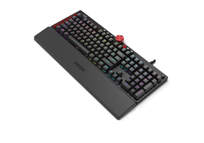 AGON AKG700 Gaming Tastatur - Französisches Layout - Cherry MX Red Switches - Anti-Ghosting - AOC G-Tools-Software - N-Key-Rollover