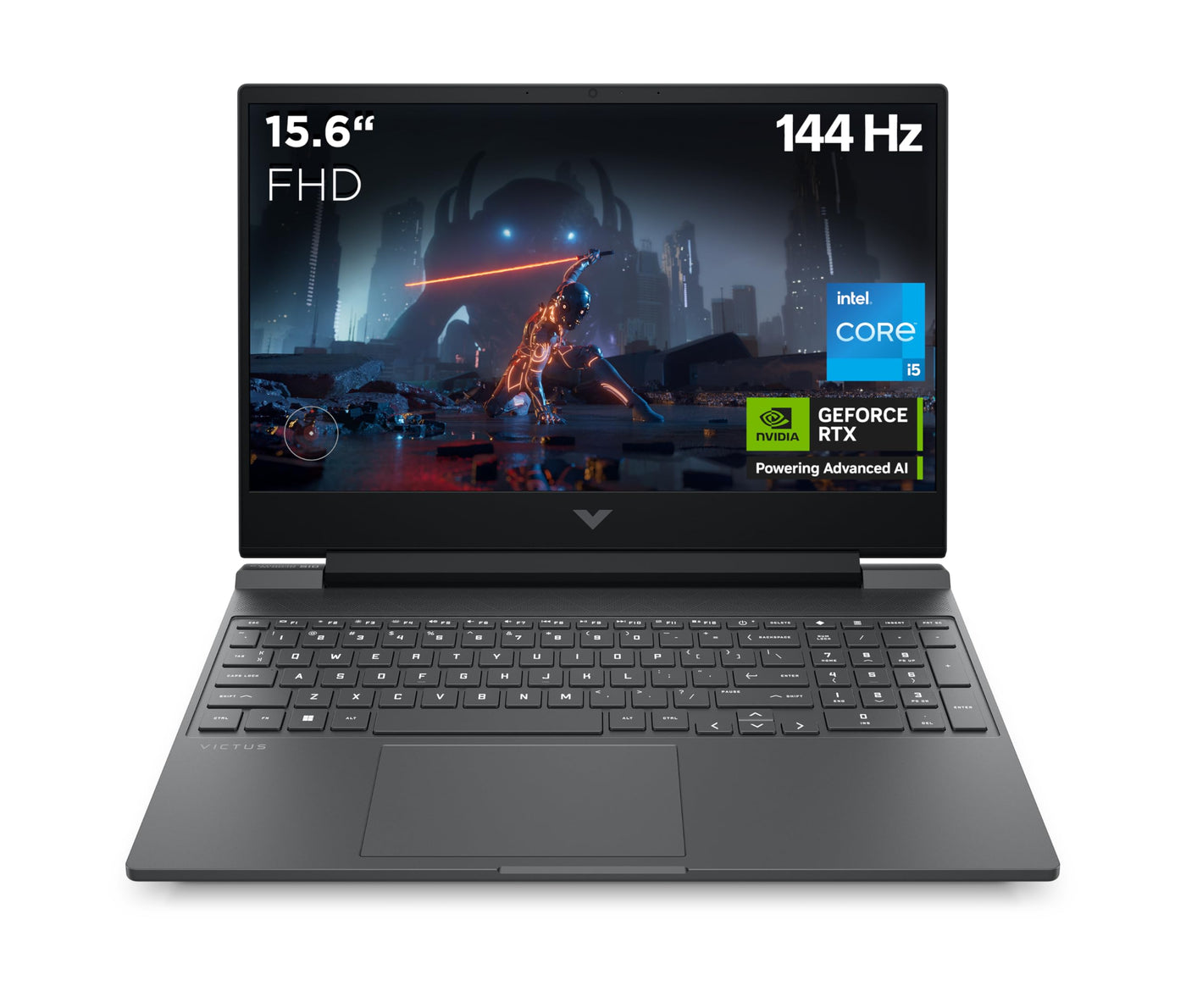 HP Victus Gaming Laptop | 15.6" FHD-Display | Intel Core i5-13420H | 16GB DDR4 RAM | 512 MB SSD | NVIDIA GeForce RTX 3050 | Windows 11 Home | QWERTZ-Tastatur | Mica Silver