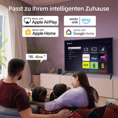 CHIQ 32 Zoll HD, Smart TV, HDR 10, Dolby Audio, Triple Tunner, Sprachassistent, Apple TV+, Prime Video, USB2.0, Works with Alexa, Neu 2024