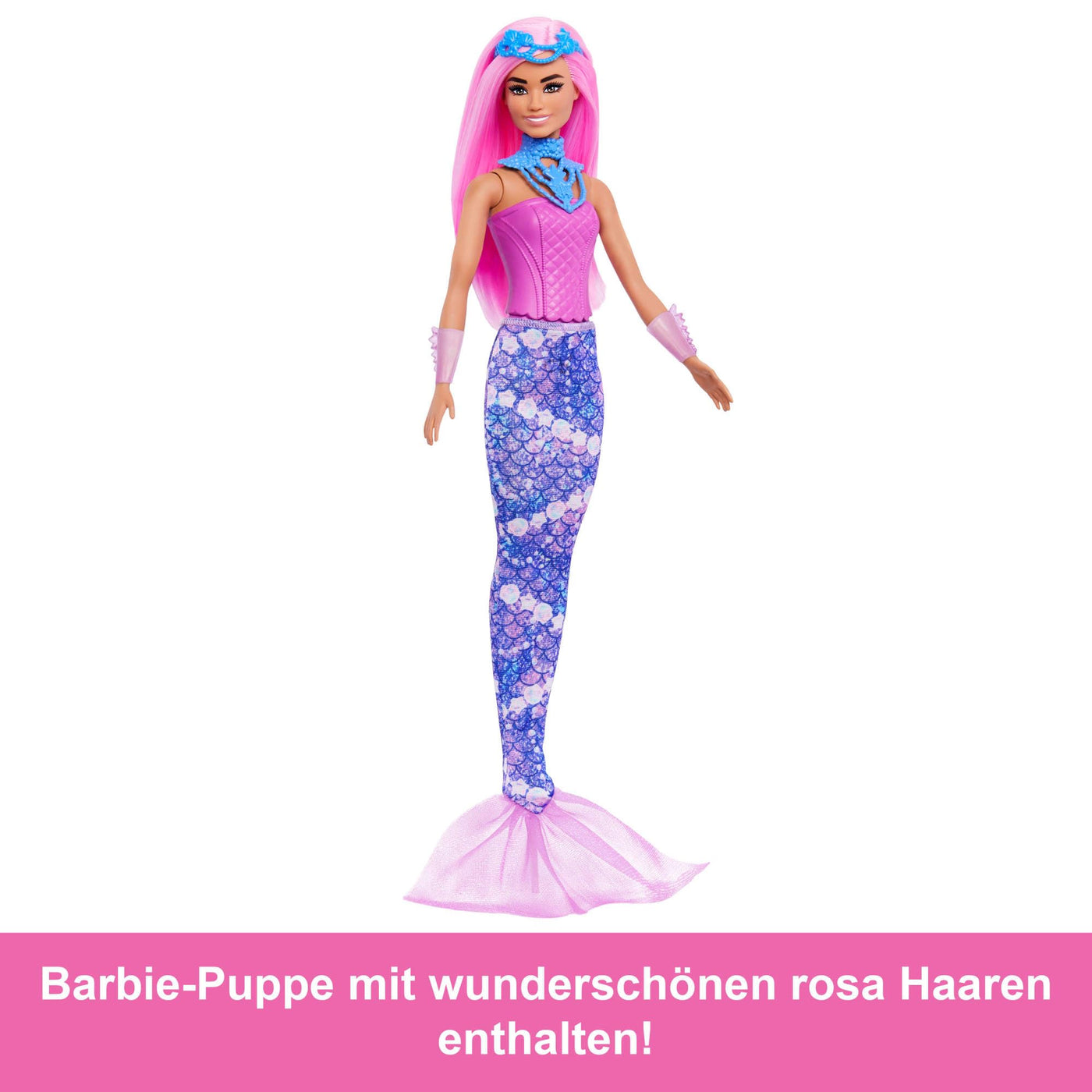 Barbie-Adventskalender mit Puppe und 24 Überraschungs-Accessoires mit Einhorn und Tieren, die Modepuppe kann in eine Meerjungfrau, Fee und mehr verwandelt Werden. ,JFL66