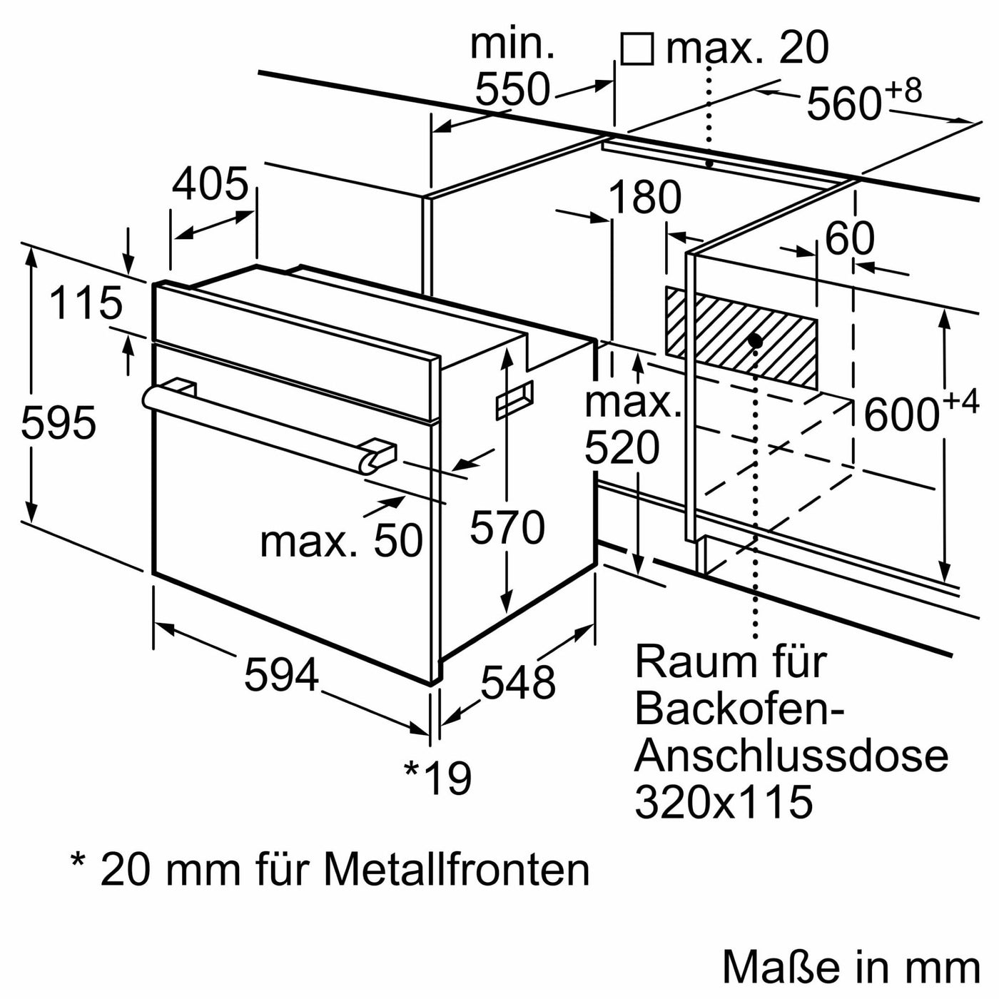 Siemens HB113FBS1, iQ100 Einbau-Backofen, 60 x 60 cm, Schwarz, Edelstahl, Schnellaufheizung, Gleichmäßig Bräunung durch 3D Heißluft, einfache Bedienung dank LED Display und versenkbarer Drehwähler