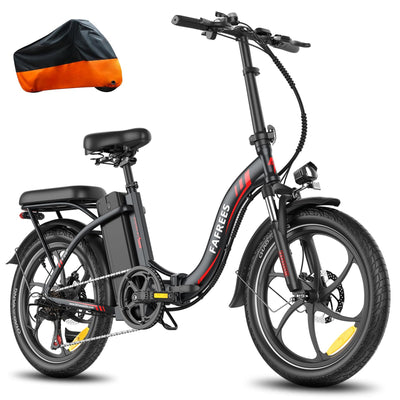 Fafrees 2025 F20 E Bike Klapprad 20 Zoll [ Offiziell ] Herren Damen Fatbike 16AH/ 20AH Akku, Elektrofahrrad 250W Tiefereinstieg, Fat Ebike 140kg, E Mountainbike Erwachsene 25km/h (20AH Akku, Schwarz)