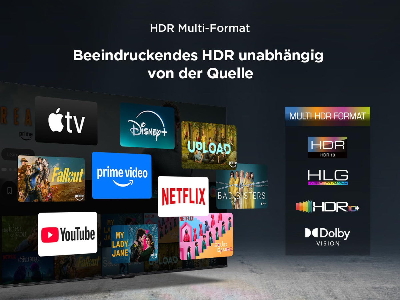 TCL 43T6C 43 Zoll QLED 4K HDR Fernseher, Smart Fire TV mit Dolby Vision & Atmos, HDR10+, Sprachbefehl Funktion & Ask Alexa