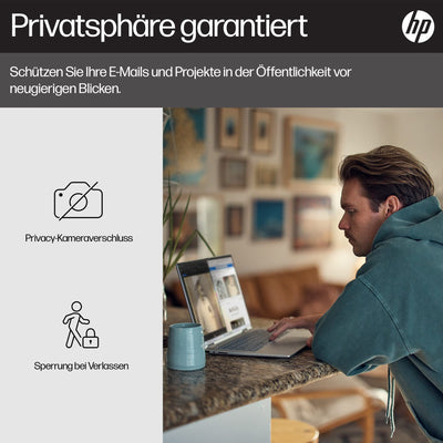 HP Envy x360 2-in-1 Laptop, 15,6" FHD OLED Touchdisplay, Intel Core i7-1355U, Intel Evo, 16 GB DDR5 RAM, 512 GB SSD, Intel Iris Xe, Windows 11 Home, QWERTZ Tastatur, Silver [Exklusiv bei Amazon]