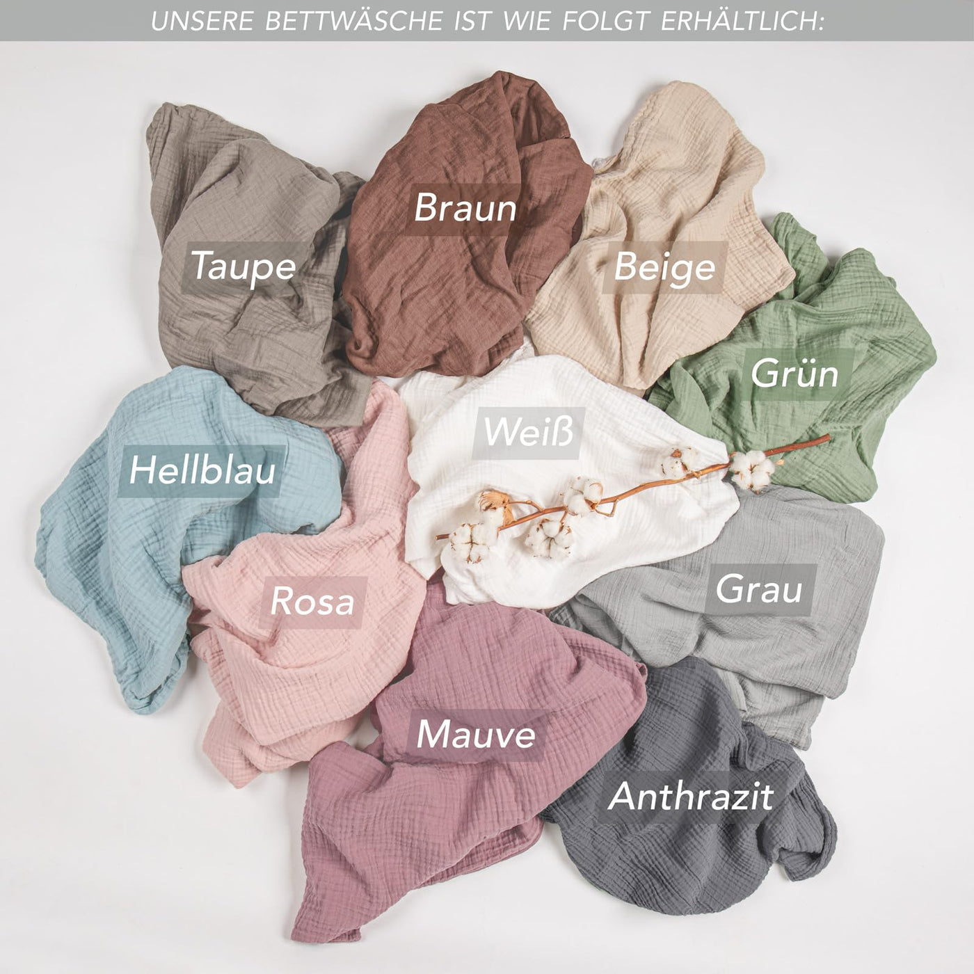 Pure Label Musselin Bettwäsche 135x200 cm mit einem Kissenbezug 80x80 cm aus 100% Baumwolle - Traumhaft weiche, kuschelige Bettwäsche-Sets in rosa aus Musselin