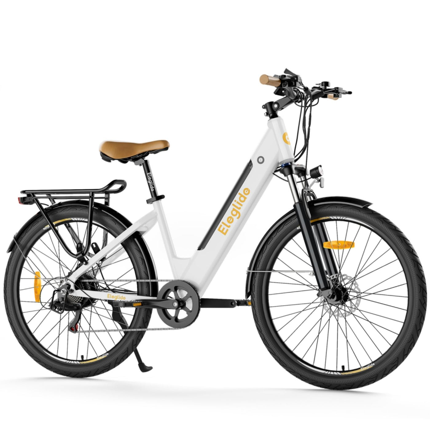 Eleglide T1 Step-Thru E-Bike, Elektrofahrrad 27.5'' Trekkingrad E-Cityrad mit 36V 13Ah Lithium-Akku bis zu 100KM Lange Range, 250W Motor, EU-konformes E Bike, LCD Display
