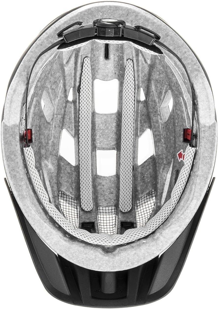 uvex i-vo cc - leichter Allround-Helm für Damen und Herren - individuelle Größenanpassung - erweiterbar mit LED-Licht - black matt - 56-60 cm