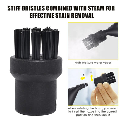 6 Stück für Kärcher Dampfreiniger Zubehör, Rundbürsten Set, Düsen Set, Zubehör für Kärcher Dampfreiniger, für kärcher SC1 SC2 SC3 SC4 SC5 CTK10 CTK20