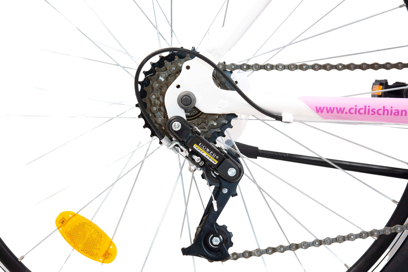 F.lli Schiano Women's Range Mountainbike, Weiß-Rosa, 26 Zoll