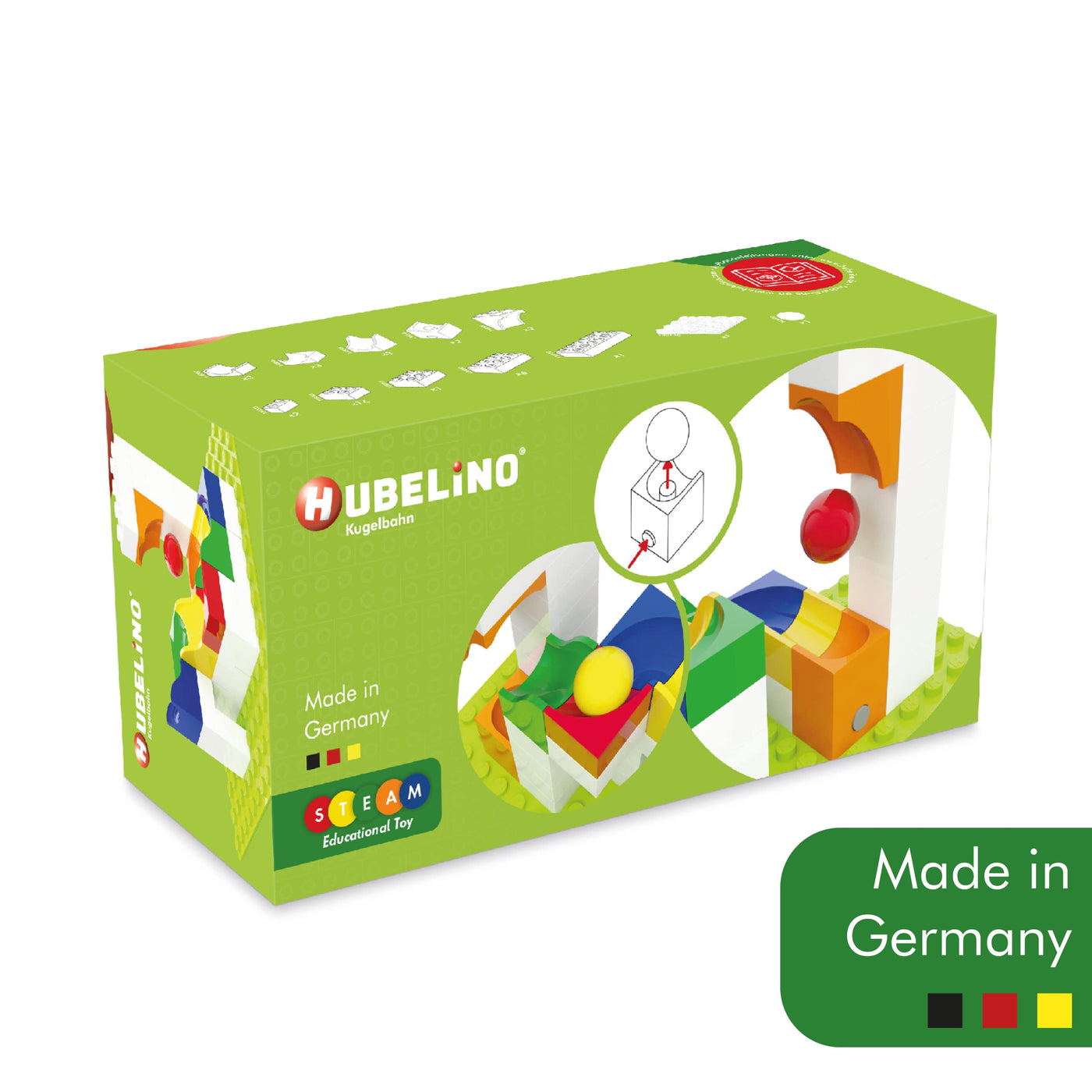 Hubelino 420398 - Kugelbahn Katapult Erweiterung (41-teilig), kompatibel