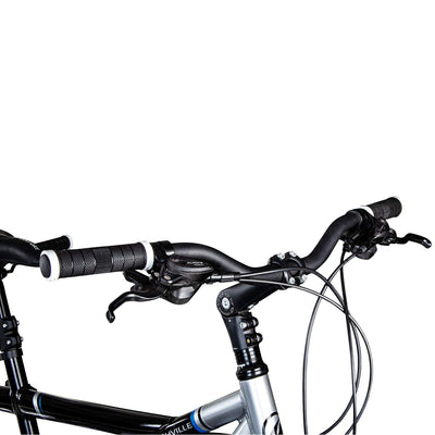 Galano Tandem Fahrrad 26 Zoll Mountainbike Nashville 24Gang MTB Hardtail Fahrrad (schwarz/grau, 53/46 cm)