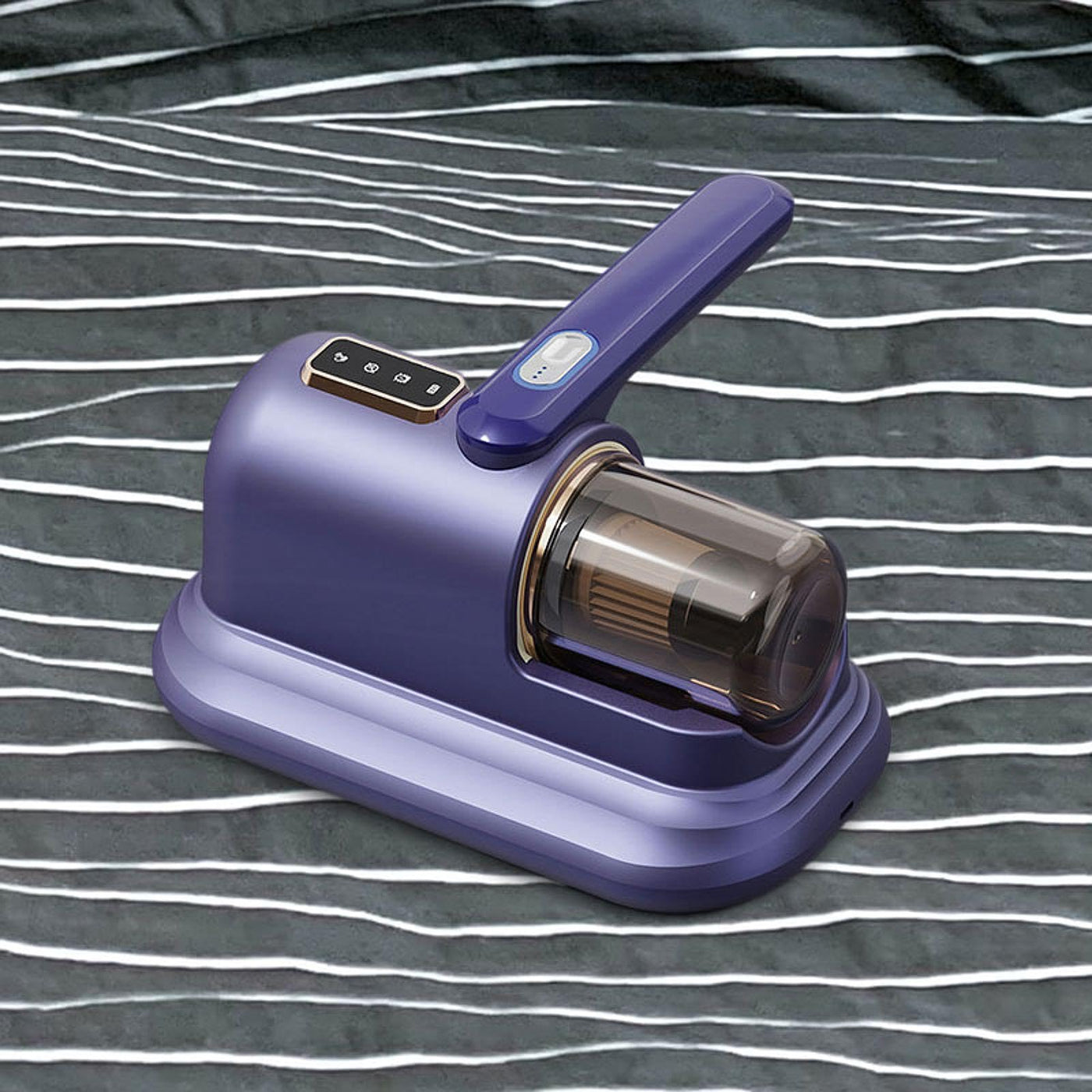 LOVIVER Matratzenreiniger, Staubentfernung, Sofa-Reinigungsmaschine, kabelloser Staubsauger, Staubentferner, Handstaubsauger für Kissen, Blau Und Violett