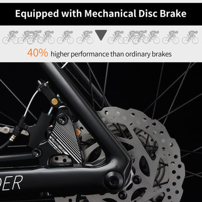 KOOTU Carbon Rennrad, T800 Leichtes Carbonfaser-Rahmen-Rennrad mit 105 R7000 22-Gang-Gruppenschaltung und mechanischer Scheibenbremse für Erwachsene.