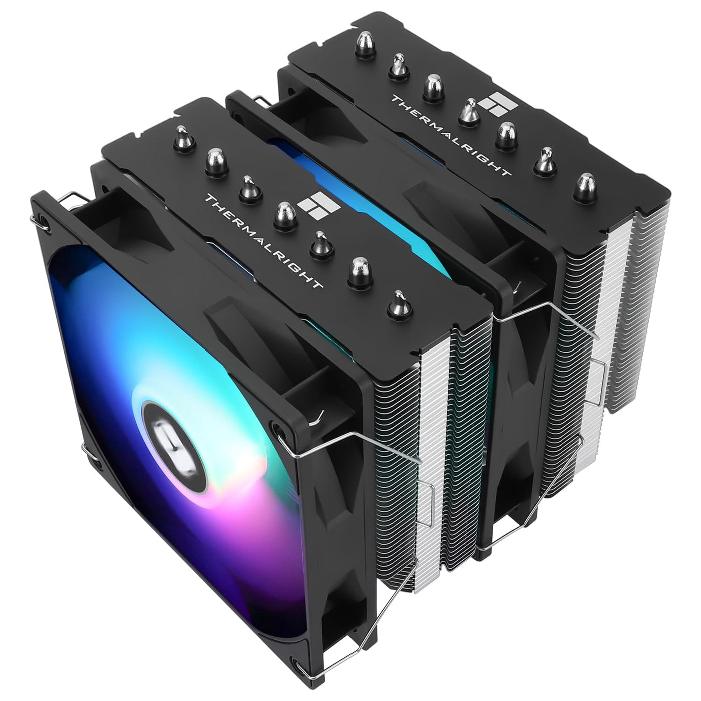Thermalright Phantom Spirit 120SE ARGB CPU-Luftkühler, 7 Heatpipes CPU-Kühler, Dual 120mm TL-C12B-S V2 PWM-Lüfter, AGHP 4.0 Technilogy, für AMD AM4/AM5/Intel 1851/1700/1150/1151/1200, PC-Kühler
